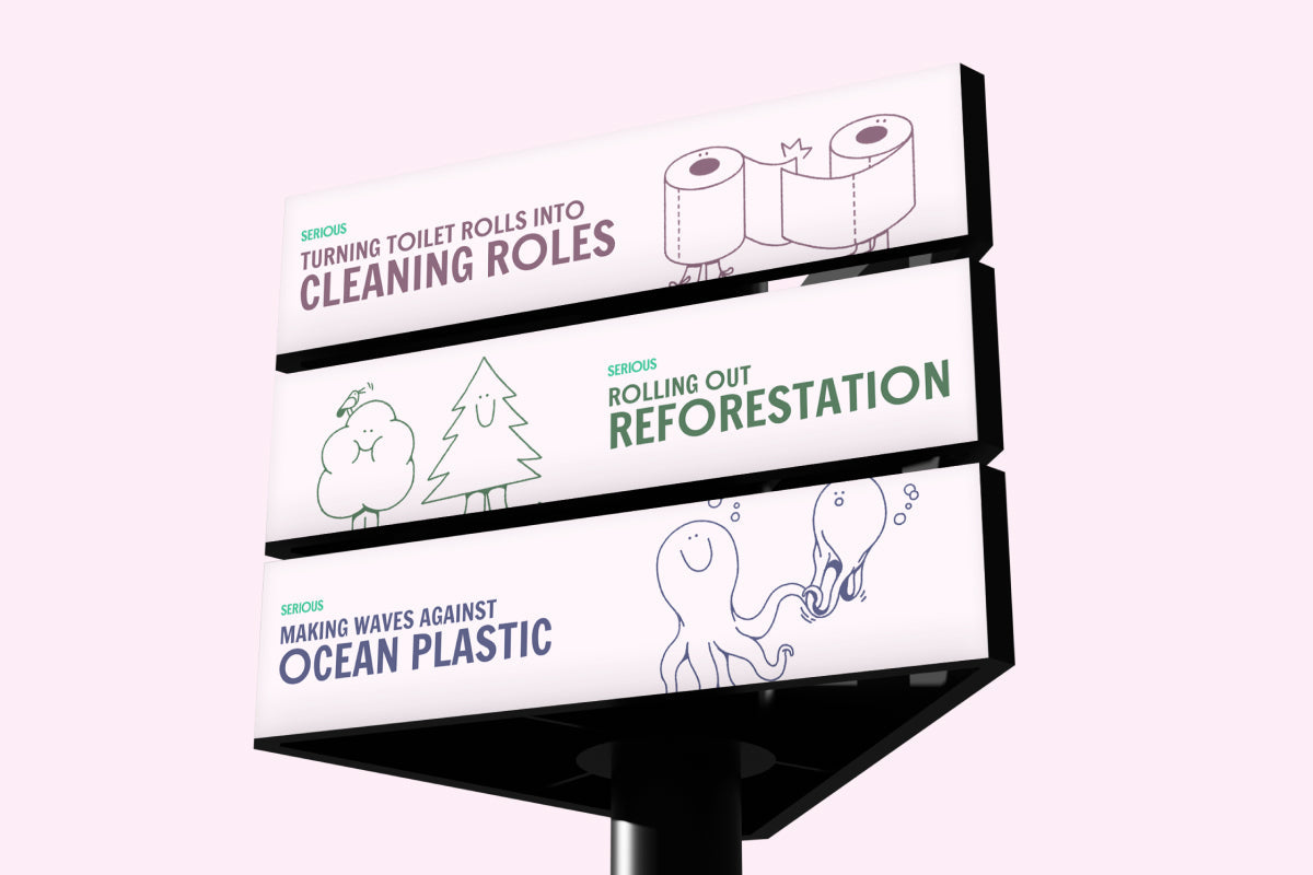 Turning toilet rolls into cleaning roles